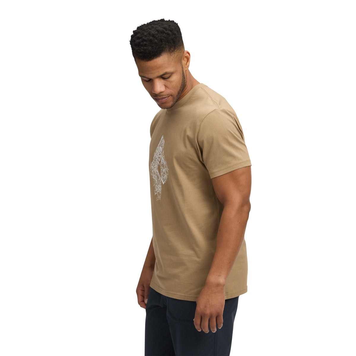 Men's Engineered Diamond Short Sleeve Tee | Black Diamond Signature