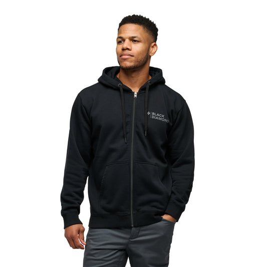 Men's Mini Stacked Full Zip Hoody | Black Diamond Everyday