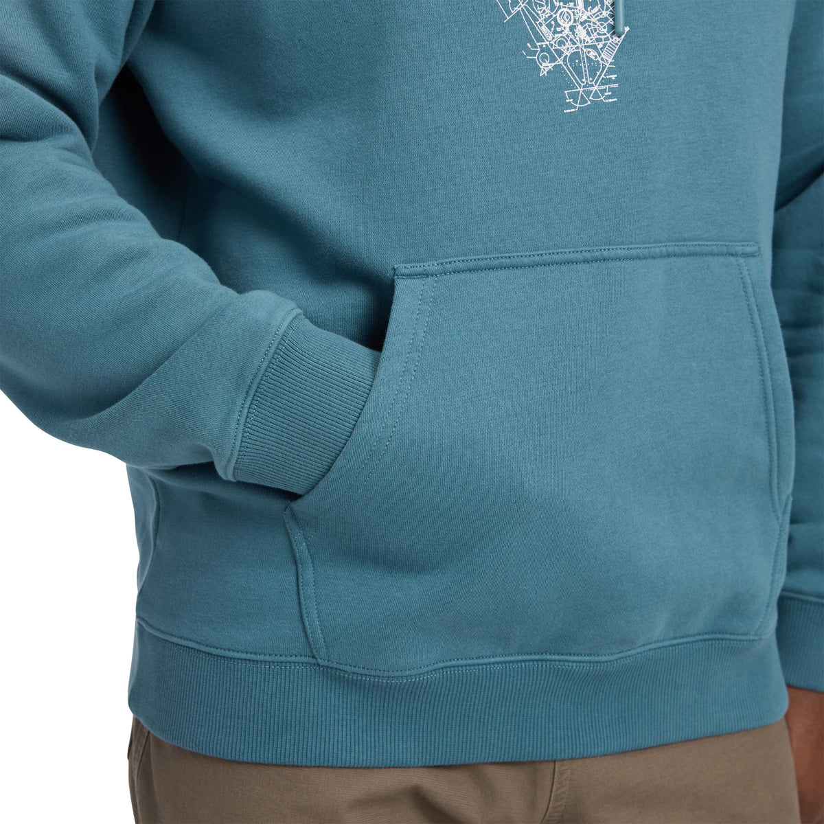 Men's Engineered Diamond Pullover Hoody | Black Diamond Recommended