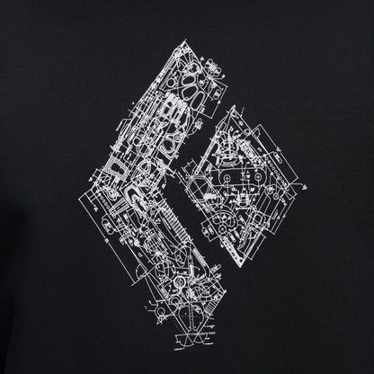 Men's Engineered Diamond Pullover Hoody | Black Diamond Recommended