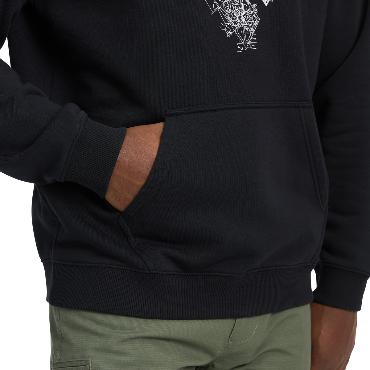Men's Engineered Diamond Pullover Hoody | Black Diamond Recommended