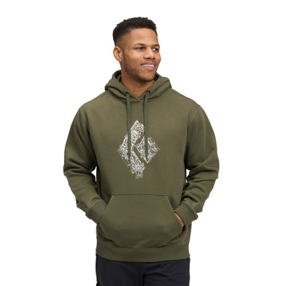 Men's Engineered Diamond Pullover Hoody | Black Diamond Recommended