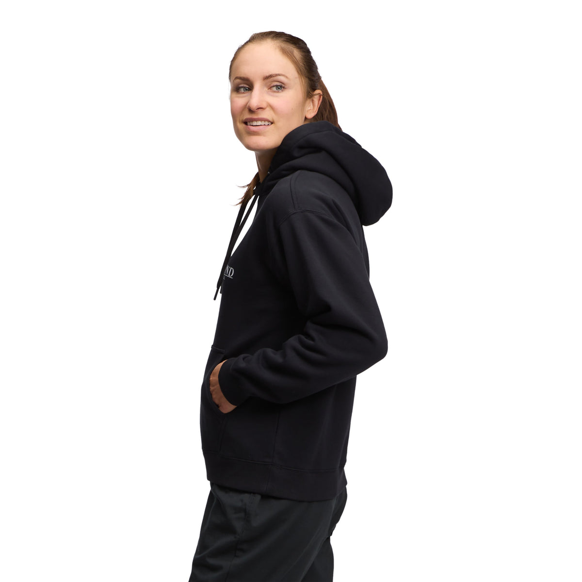 Women's Heritage Wordmark Pullover Hoody | Black Diamond Essential