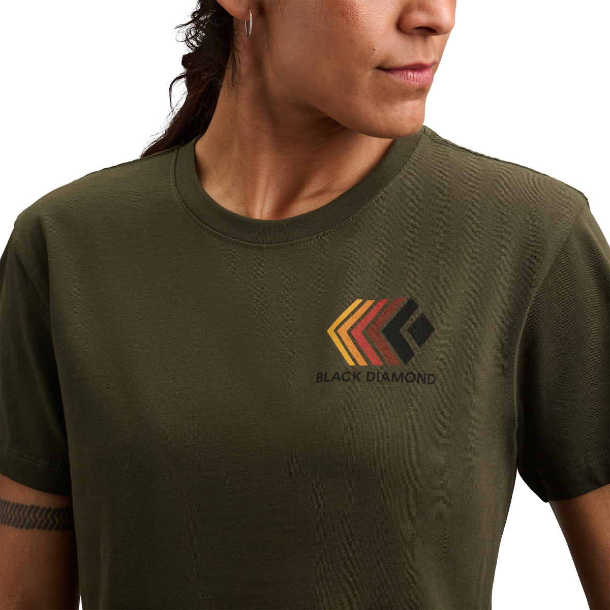 Women's Faded Crop Short Sleeve Tee | Black Diamond Trending