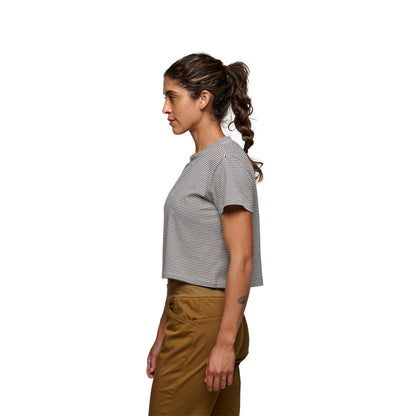 Women's BD Stripe Crop Short Sleeve Tee | Black Diamond Everyday