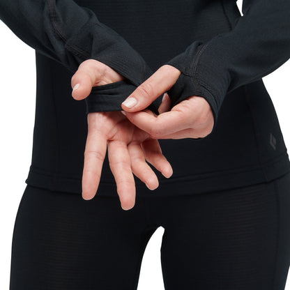 Women's Coefficient LT Quarter Zip Pullover | Black Diamond Essential