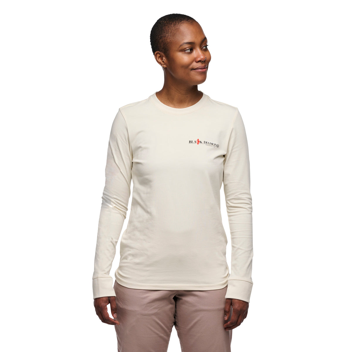 Women's Heritage Wordmark Long Sleeve Tee | Black Diamond Recommended